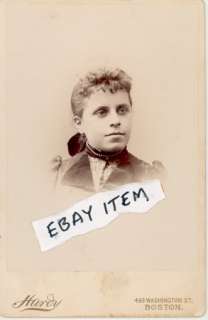 1885 CABINET CARD BACK STAMP HARDY BOSTON MASS GIRL  