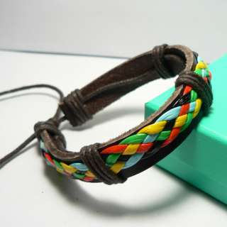 New Charm Wholesale Lots Wristband Genuine Handmade Leather Bracelet 