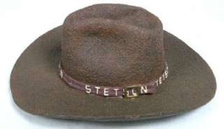 NEW MINI STETSON STAMPEDE RESIN COWBOY HATS 3X BEAVER  