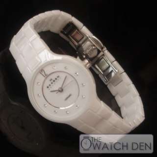 Skagen   Ladies White Dial Ceramic Watch   572SSXWC  