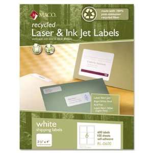  Chartpak Recycled Laser and InkJet Labels MACRL0600 