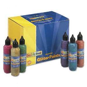  Chenille Kraft® Glitter Paint Set, Six Assorted Colors 