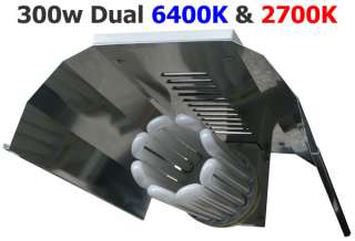 300w Dual Spectrum CFL hydroponics reflector grow light  