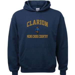 Clarion Golden Eagles Navy Youth Mens Cross Country Arch Hooded 