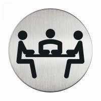 Durable Meeting Room Pictogram 83mm S/S sign T1FB#  