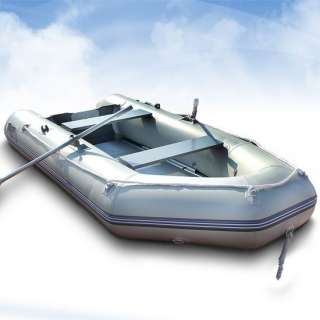 Inflatable Dinghy River Boat Tender w/ Aluminium Paddles & Flooring 