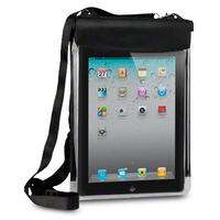 BLACK WATERPROOF CARRY CASE WITH NECK STRAP FOR IPAD 2  