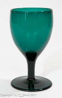 Georgian Antique Bristol Green Tulip Wine Glass c.1820  