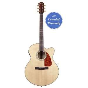  Fender CJ 290SCE Jumbo Cutaway Acoustic Guitar with Gear 