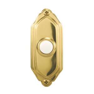 Heath Zenith 853 A Classic Décor Wired Push Button, Solid Brass