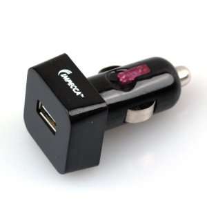  Impecca USB101 10 Watt USB Car Adapter   Black Camera 