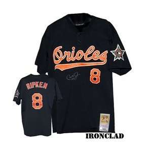 Ironclad Baltimore Orioles Cal Ripken Jr Autographed Mitchell & Ness 