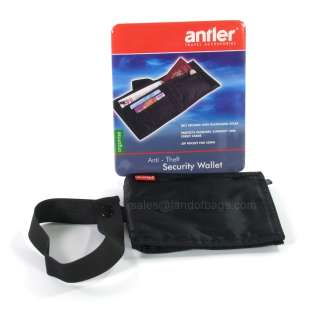 Antler Anti Theft Travel Wallet With Security Strap New  