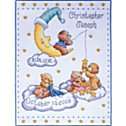   14 Birth Record Counted Cross Stitch Kit   Bears In Clouds 