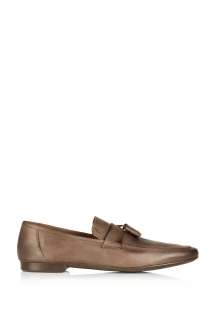 Paul Smith Shoes  Brown Soft Leather Dwight Tassel Loafers by Paul 