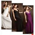 Womens Low Cut V neck Strappy Backless Jewel Full length Evening Gown 