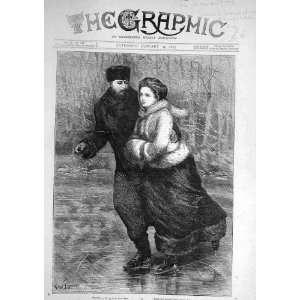  1874 Ice Skating Lawson Lady Man Winter Prince Wife