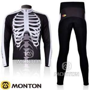  nw team black&white cycling jersey long suit c093