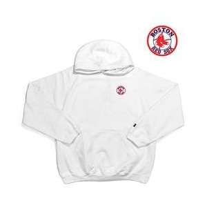 Boston Red Sox Goalie Hooded Sweatshirt by Antigua   White Extra Large 