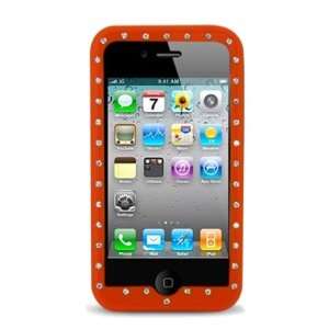  Apple Iphone 4 Diamond Skin Case, Orange Electronics