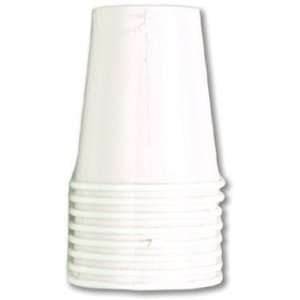  White Solid Color 9 Oz Hot Cold Cups 8 Count Party Supply 