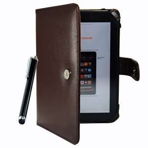 Brown Color Kindle Fire 3G WiFi PU Leather Case/Cover + Black Color 