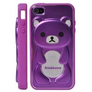   Brushed Metal Aluminum Case Cover for iPhone 4 / iPhone 4S (Purple