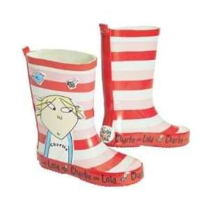   Charlie & Lola Welly, Girl Beautiful Rain Boots, Snow Boots (6) Baby