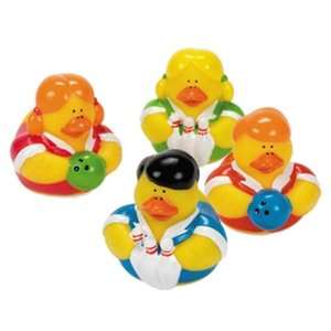  Bowling Rubber Duck Water Toy (Set of 4) Sports 