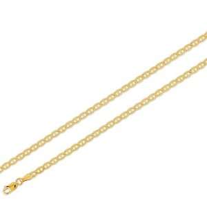  14k Solid Yellow Gold Mariner Chain Necklace 3.5mm 24 
