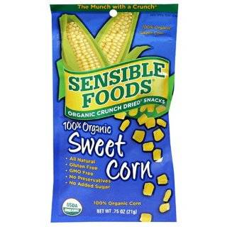 Sensible Foods Organic Crunch Dried Snacks, Sweet Corn, 0.75 Ounce 