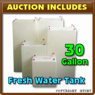 30 GALLON Fresh Water Tank   RV Trailer Concession Camper Gal   FDA 