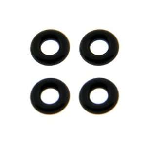  14 Gauge RETAINER Replacement Black Rubber O Rings   4 