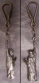Pewter Key Ring patriotic Statue of Liberty NEW  