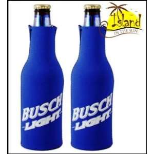  (2) Busch Light Beer Bottle Koozies Cooler Sports 