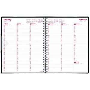  Brownline 2011 RightPage Weekly Planner, Twin Wire, Black 