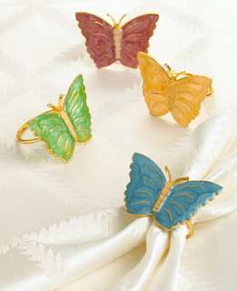 Lenox Butterfly Meadow Napkin Rings, Set of 4   Lenox Butterfly Meadow 