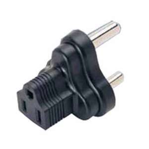   /India 3 prong plug to NEMA 5 15R 3 p. USA receptacle Electronics