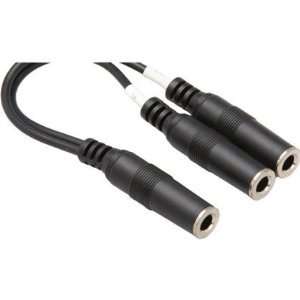HOSA YPP 491 1/4 Y CABLE FEMALE STEREO TO DUAL MONO F 728736037946 