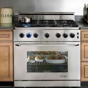   Epicure 36 In. Stainless Steel Freestanding Gas Range