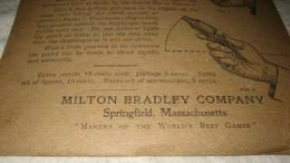 ANTIQUE SHARP SHOOTERS GAME MILTON BRADLEY SOLDIERS CAST GUN MILITARY 