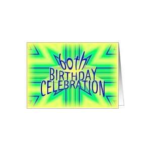  60th Birthday Party Invitation Bright Star Card Toys 