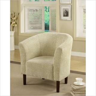 Powell Furniture Barrel Basketweave Fabric Accent Chair 081438222837 