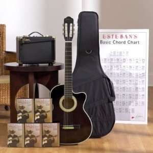  Esteban Celestial Night Acoustic Electric Guitar Package w/ Amp 