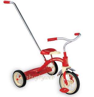 Radio Flyer #34T 10 Classic Red Tricycle Push Handle  