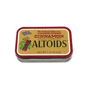    Office Snax   Altoids Cinnamon Candy, 1.76oz Tin Container, 12 