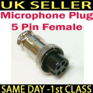 Pin Microphone Plug(Female) CB/Ham Radio  