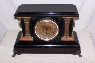 Antique SETH THOMAS ADAMANTINE Mantel Clock PAT 1890  