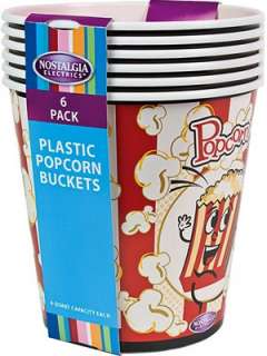 Reusable Theater Style Popcorn Machine Buckets, Vintage Popper / Maker 