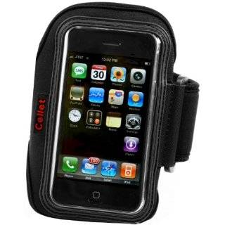 Cellet Black Neoprene Armband for Apple iPhone 3G, 3GS, 4, & 4S by 